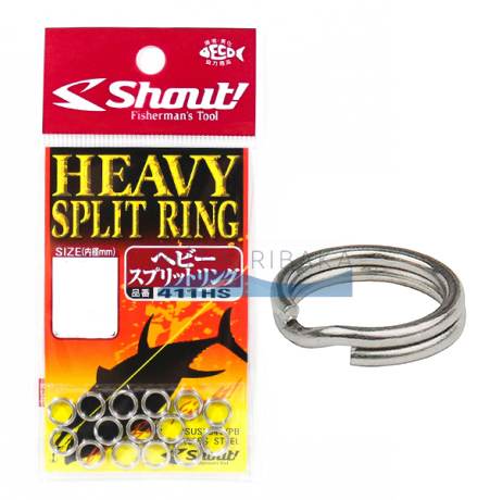 Заводные кольца Shout Heavy Split Ring 411HS №5 - 52кг (15шт)