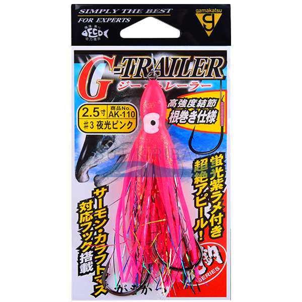 Крючки для блесен Assist Hook с октопусом Gamakatsu G-Trailer Ak-110 Pink
