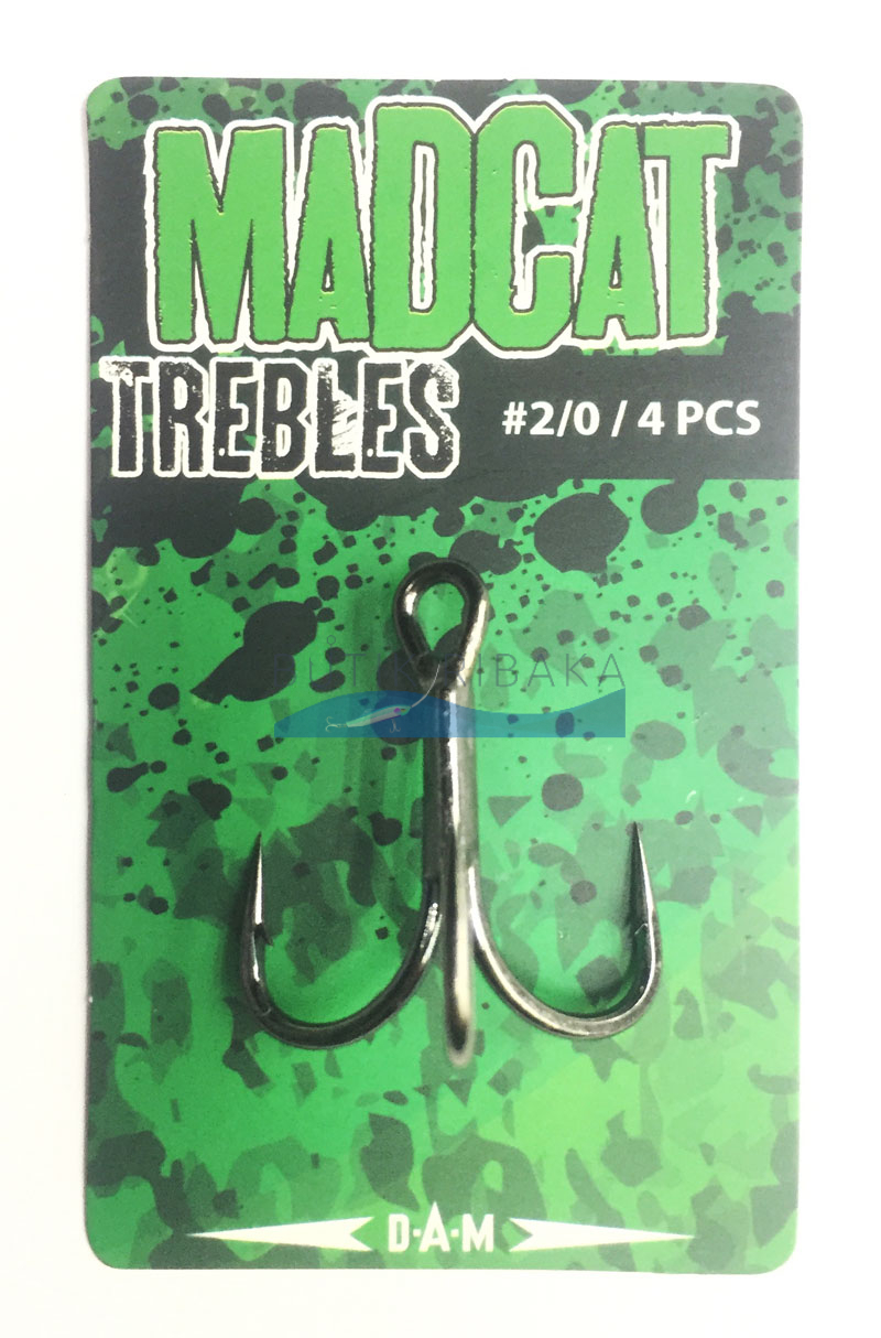 Тройники Madcat Trebles Hook №2/0 (4 шт. в уп.)