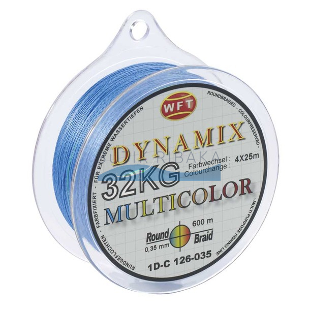 Плетеный шнур WFT Dynamix Multicolor 300m 0.20 мм (18 кг)