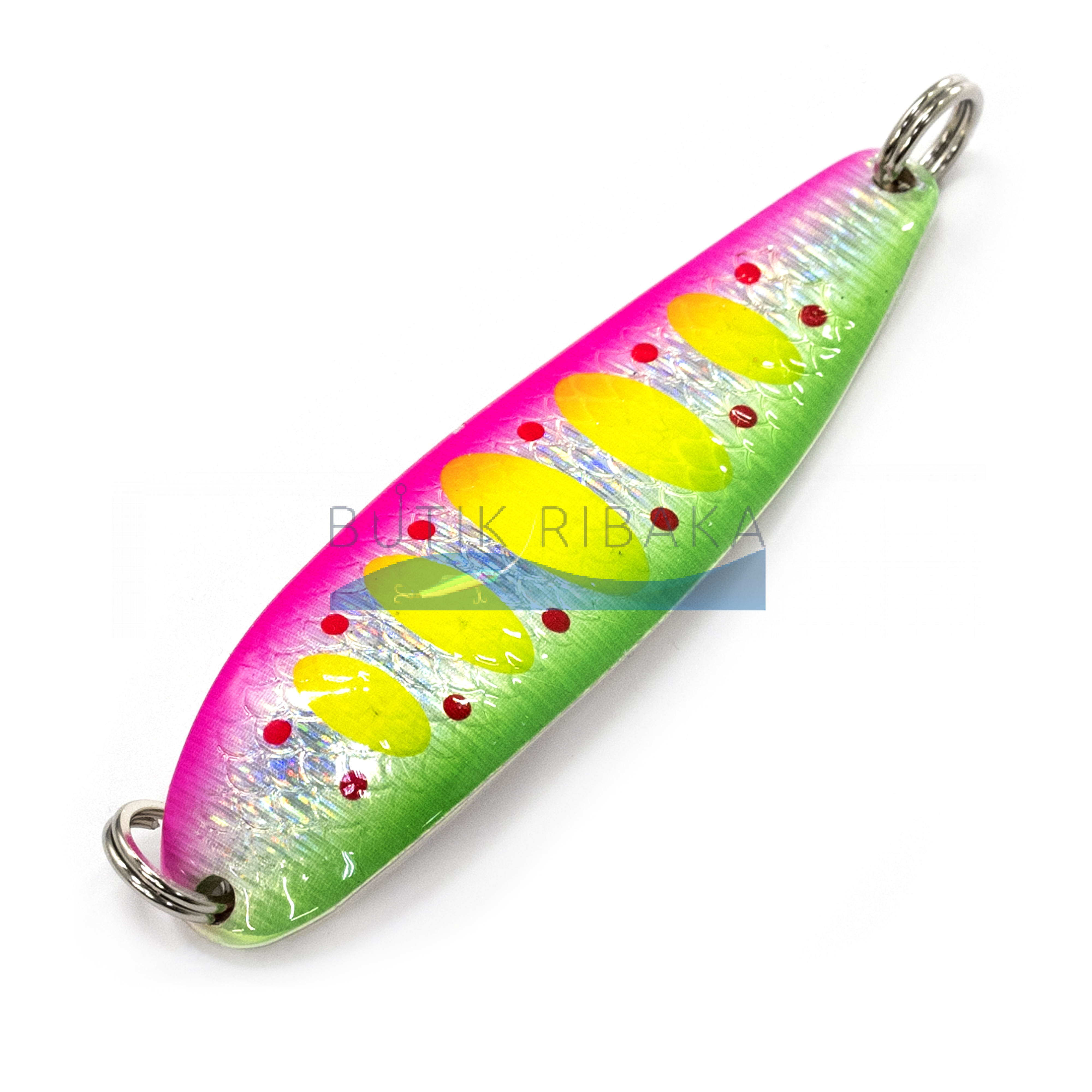 Блесна Emiko Fish Salmon Silver King 45гр (Pink Yellow Green)