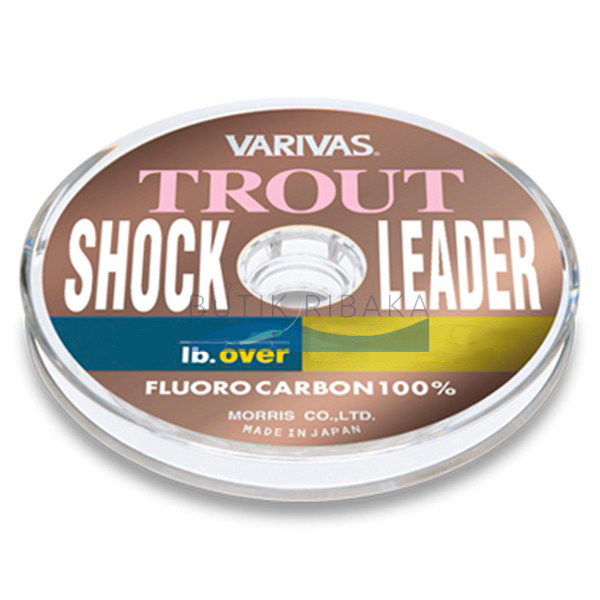 Леска флюорокарбоновая Varivas Trout Shock Leader 30м 2Lb (0.117мм)