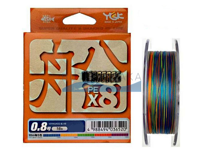 Плетеный шнур YGK Veragass X8 200m #1