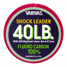 Леска флюорокарбоновая Varivas Shok Leader Fluorocarbon 40LB 30м (0.57мм-20кг)