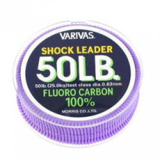 Леска флюорокарбоновая Varivas Shok Leader Fluorocarbon 50LB 30м (0.63мм-25кг)