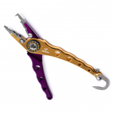 Пассатижи для заводных колец Jigging Master Elite Fishing Large Plier Integrated Hand Gaff (Col.: Violet/Gold)