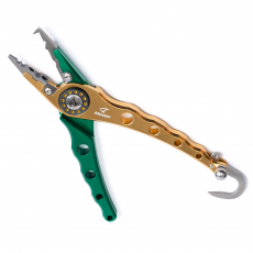 Пассатижи для заводных колец Jigging Master Elite Fishing Large Plier Integrated Hand Gaff (Col.: Green/Gold)