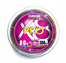 Плетеный шнур Duel Hard Core X8 Pro #8 (0.48мм) 300m