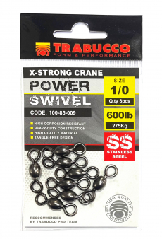 Вертлюги Trabucco Power Swivel #1/0 275кг (8шт)