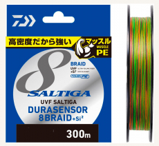 Плетеный шнур Daiwa Saltiga Durasenor 8 Braid 300m #6 (0.41мм, 36кг)