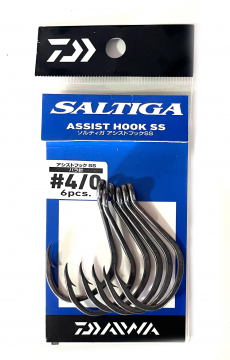 Крючки на сома Daiwa Saltiga Assist Hook 4/0 (6шт)