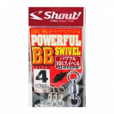 Вертлюги на подшипниках Shout PowerFull BB Swivel №4 121кг (3шт)