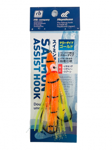 Крючки Assist Hook Hayabusa Salmon Assist 4/0 (Цв. Or/Y/Bl)