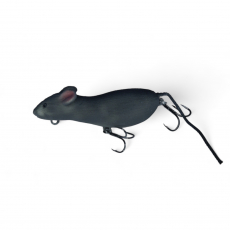 Мышь для ловли тайменя "Мягкая Прима С" №3 Серая (27гр, 90мм)