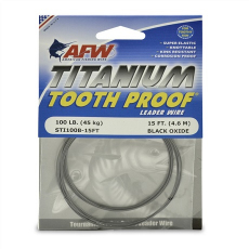 ПОВОДКОВЫЙ МАТЕРИАЛ AFW TITANIUM TOOTH PROOF 100LB